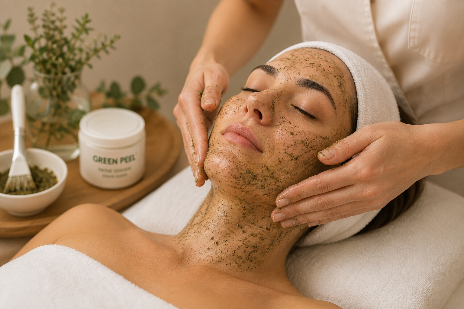 Green Peel vegetal realizado por soldevilla estética